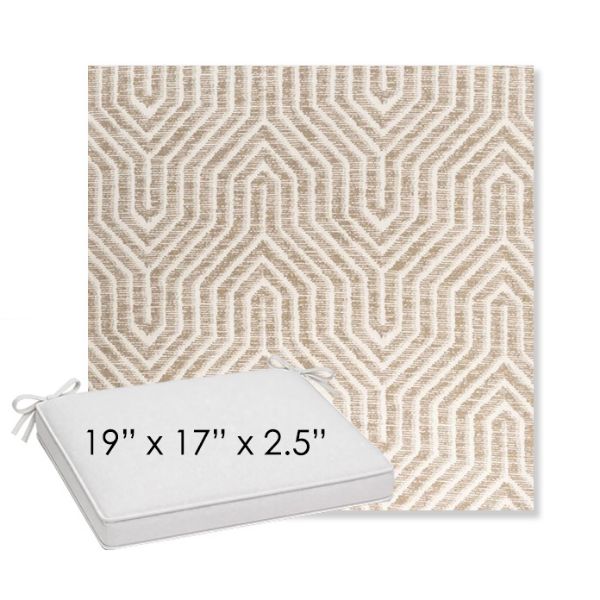 Picture of Etna Dune | Sunbrella® 19" x 17" x 3" Outdoor Dining Cushion