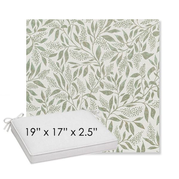 Picture of Exquisite Aloe | Sunbrella® 19" x 17" x 3" Outdoor Dining Cushion