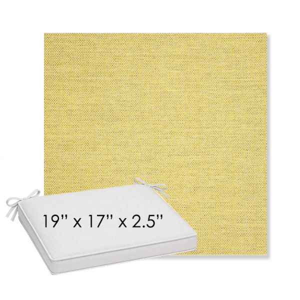 Picture of Idol Canary | Sunbrella® 19" x 17" x 3" Outdoor Dining Cushion
