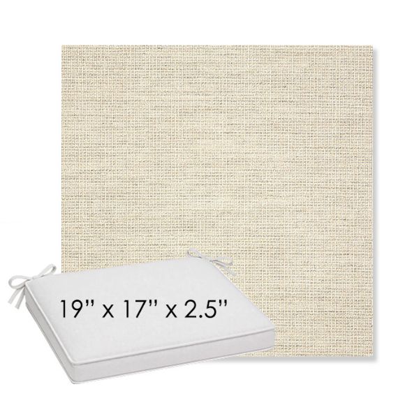 Picture of Kudos Mortar | Sunbrella® 19" x 17" x 3" Outdoor Dining Cushion