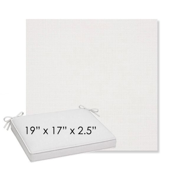 Picture of Linville Snow | Sunbrella® 19" x 17" x 3" Outdoor Dining Cushion
