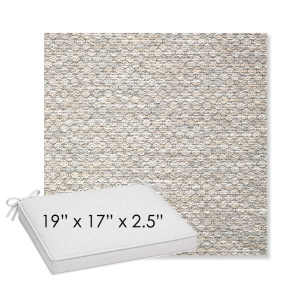 Picture of Litchfield Fog | Sunbrella® 19" x 17" x 3" Outdoor Dining Cushion