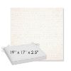 Picture of Litchfield Snow | Sunbrella® 19" x 17" x 3" Outdoor Dining Cushion