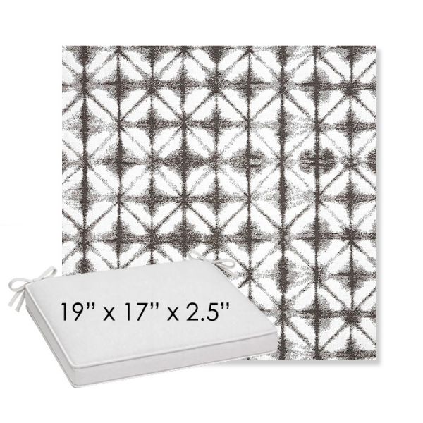 Picture of Midori Stone | Sunbrella® 19" x 17" x 3" Outdoor Dining Cushion