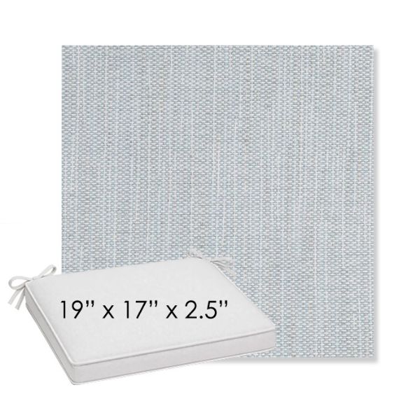 Picture of Nova Chambray | Sunbrella® 19" x 17" x 3" Outdoor Dining Cushion