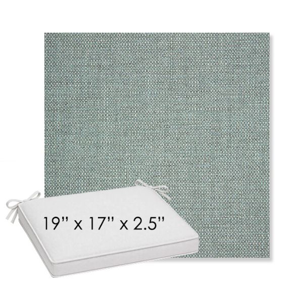 Picture of Piazza Mist | Sunbrella® 19" x 17" x 3" Outdoor Dining Cushion