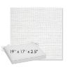 Picture of Piazza White | Sunbrella® 19" x 17" x 3" Outdoor Dining Cushion