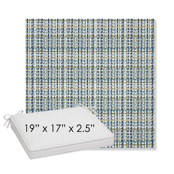 Picture of Principle Lagoon | Sunbrella® 19" x 17" x 3" Outdoor Dining Cushion