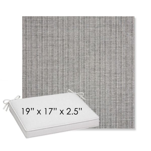 Picture of Proven Ash | Sunbrella® 19" x 17" x 3" Outdoor Dining Cushion