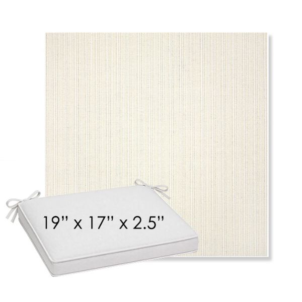 Picture of Proven Ivory | Sunbrella® 19" x 17" x 3" Outdoor Dining Cushion