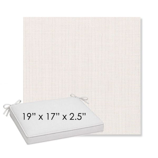 Picture of Replay Linen | Sunbrella® 19" x 17" x 3" Outdoor Dining Cushion
