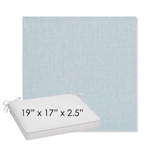 Picture of Ritsy Sky | Sunbrella® 19" x 17" x 3" Outdoor Dining Cushion