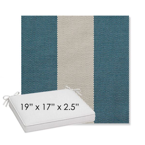 Picture of Rothko Curacao | Sunbrella® 19" x 17" x 3" Outdoor Dining Cushion