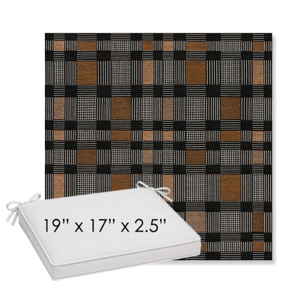 Picture of Rubix Center City | Sunbrella® 19" x 17" x 3" Outdoor Dining Cushion