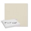 Picture of Savane White | Sunbrella® 19" x 17" x 3" Outdoor Dining Cushion