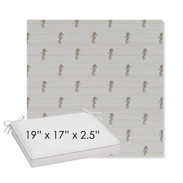 Picture of Schooner Plank | Sunbrella® 19" x 17" x 3" Outdoor Dining Cushion