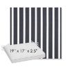 Picture of Shore Navy | Sunbrella® 19" x 17" x 3" Outdoor Dining Cushion