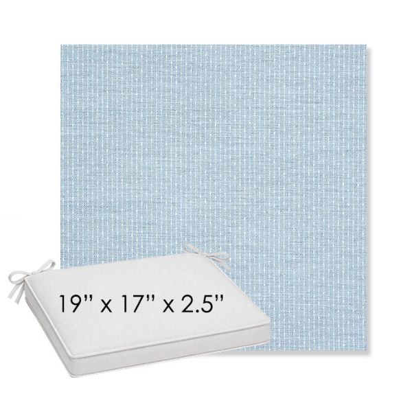 Picture of Solo Ocean | Sunbrella® 19" x 17" x 3" Outdoor Dining Cushion