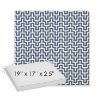 Picture of Underline Denim | Sunbrella® 19" x 17" x 3" Outdoor Dining Cushion