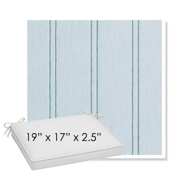 Picture of Wayward Sky | Sunbrella® 19" x 17" x 3" Outdoor Dining Cushion