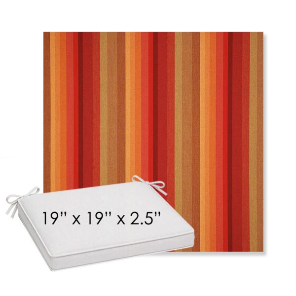 Picture of Astoria Sunset | Sunbrella® 19" x 19" x 3" Outdoor Dining Cushion