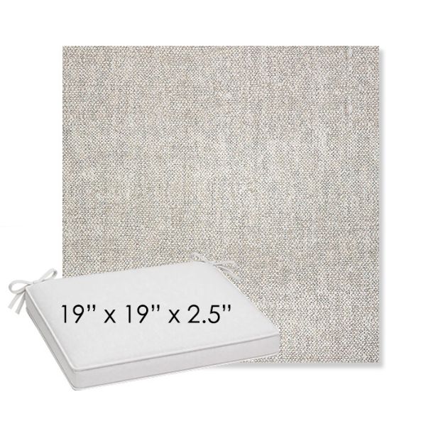 Picture of Chartres Silk | Sunbrella® 19" x 19" x 3" Outdoor Dining Cushion