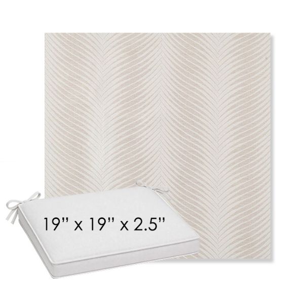 Picture of Clock Out Cloud | Sunbrella® 19" x 19" x 3" Outdoor Dining Cushion