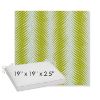 Picture of Clock Out Frond | Sunbrella® 19" x 19" x 3" Outdoor Dining Cushion
