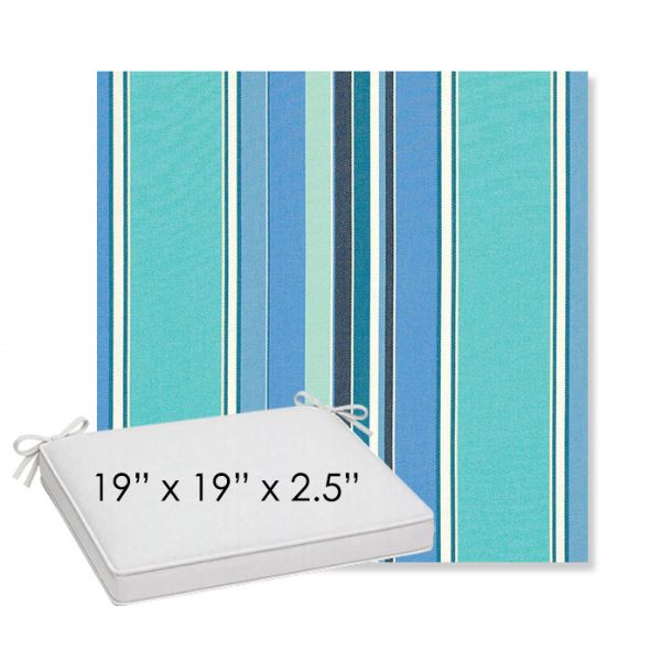 Picture of Dolce Oasis | Sunbrella® 19" x 19" x 3" Outdoor Dining Cushion