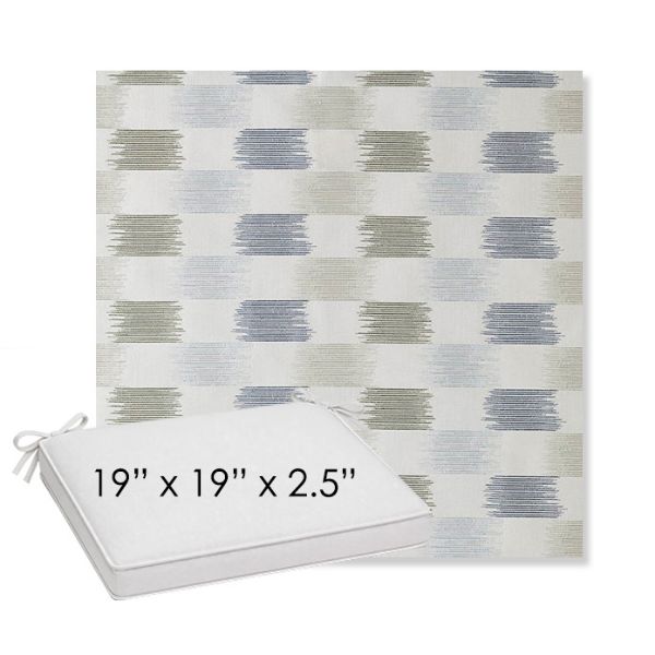 Picture of Dream Mist | Sunbrella® 19" x 19" x 3" Outdoor Dining Cushion