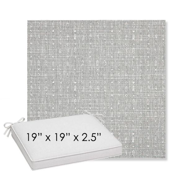 Picture of Embrace Pewter | Sunbrella® 19" x 19" x 3" Outdoor Dining Cushion