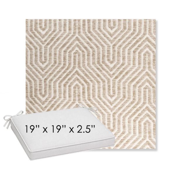 Picture of Etna Dune | Sunbrella® 19" x 19" x 3" Outdoor Dining Cushion