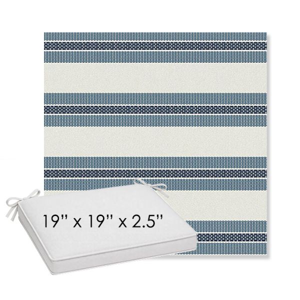 Picture of Excel Denim | Sunbrella® 19" x 19" x 3" Outdoor Dining Cushion