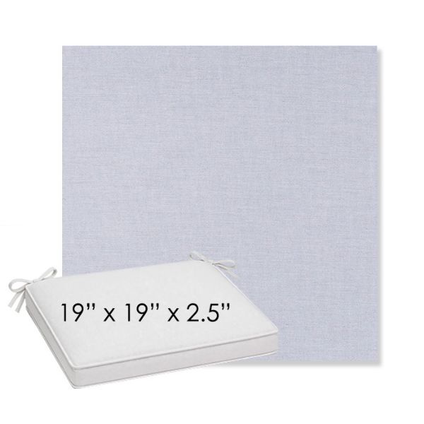 Picture of Exhale Sky | Sunbrella® 19" x 19" x 3" Outdoor Dining Cushion