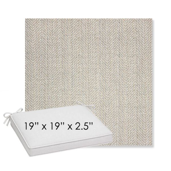 Picture of Posh Pebble | Sunbrella® 19" x 19" x 3" Outdoor Dining Cushion