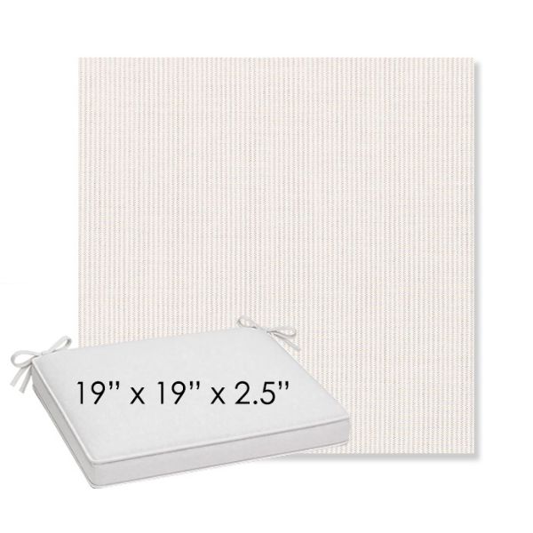 Picture of Replay Linen | Sunbrella® 19" x 19" x 3" Outdoor Dining Cushion