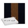 Picture of Rothko Bourbon Blue | Sunbrella® 19" x 19" x 3" Outdoor Dining Cushion
