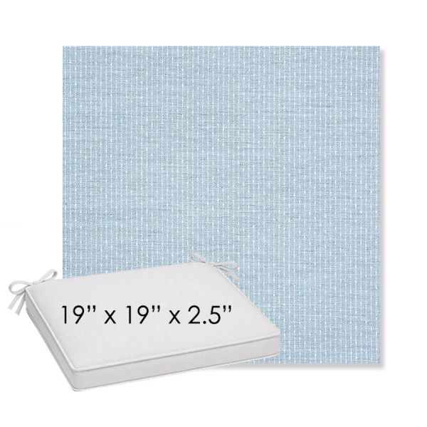Picture of Solo Ocean | Sunbrella® 19" x 19" x 3" Outdoor Dining Cushion