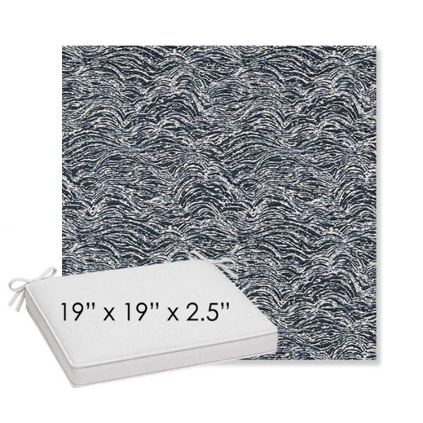 Picture of Undercurrent Tide | Sunbrella® 19" x 19" x 3" Outdoor Dining Cushion