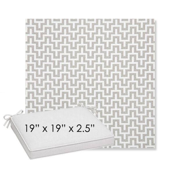 Picture of Underline Dove | Sunbrella® 19" x 19" x 3" Outdoor Dining Cushion