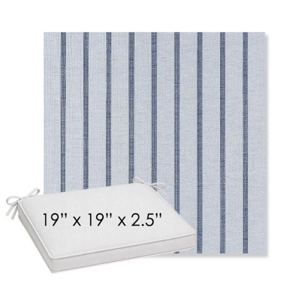 Picture of Unwind Sky | Sunbrella® 19" x 19" x 3" Outdoor Dining Cushion