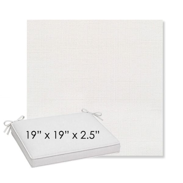 Picture of Willa Snow | Sunbrella® 19" x 19" x 3" Outdoor Dining Cushion