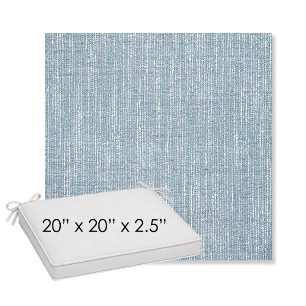 Picture of Adena Celeste | Sunbrella® 20" x 20" x 3" Outdoor Dining Cushion