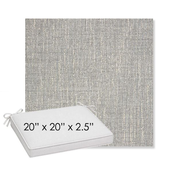 Picture of Adena Pebble | Sunbrella® 20" x 20" x 3" Outdoor Dining Cushion
