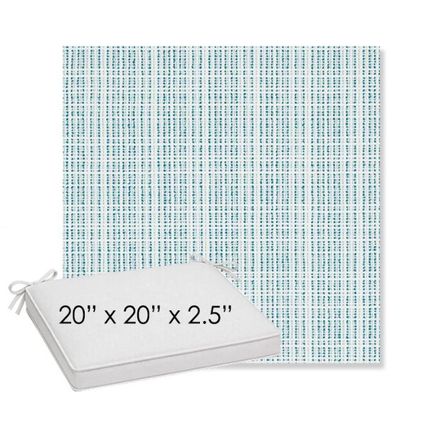 Picture of Benson Lagoon | Sunbrella® 20" x 20" x 3" Outdoor Dining Cushion