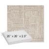Picture of Boro Walnut | Sunbrella® 20" x 20" x 3" Outdoor Dining Cushion