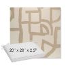 Picture of Brushstroke Stucco | Sunbrella® 20" x 20" x 3" Outdoor Dining Cushion
