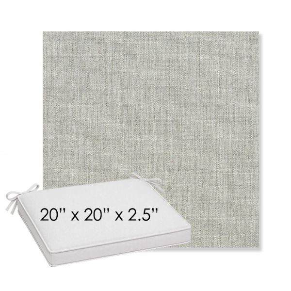 Picture of Canvas Granite | Sunbrella® 20" x 20" x 3" Outdoor Dining Cushion