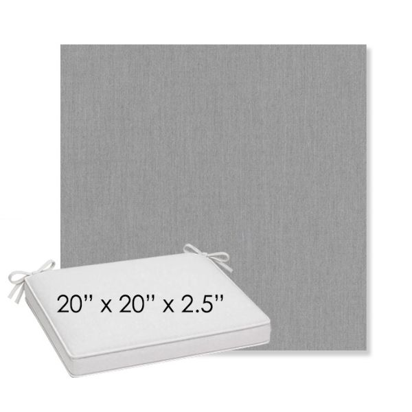 Picture of Canvas Lead Chine | Sunbrella® 20" x 20" x 3" Outdoor Dining Cushion