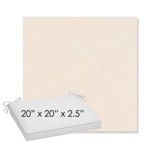 Picture of Cast Bisque | Sunbrella® 20" x 20" x 3" Outdoor Dining Cushion
